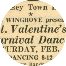 A vintage poster of the Valentine’s Day concert which starred local Muswell Hill group The Ray Davies Quartet, who would go on to become The Kinks.