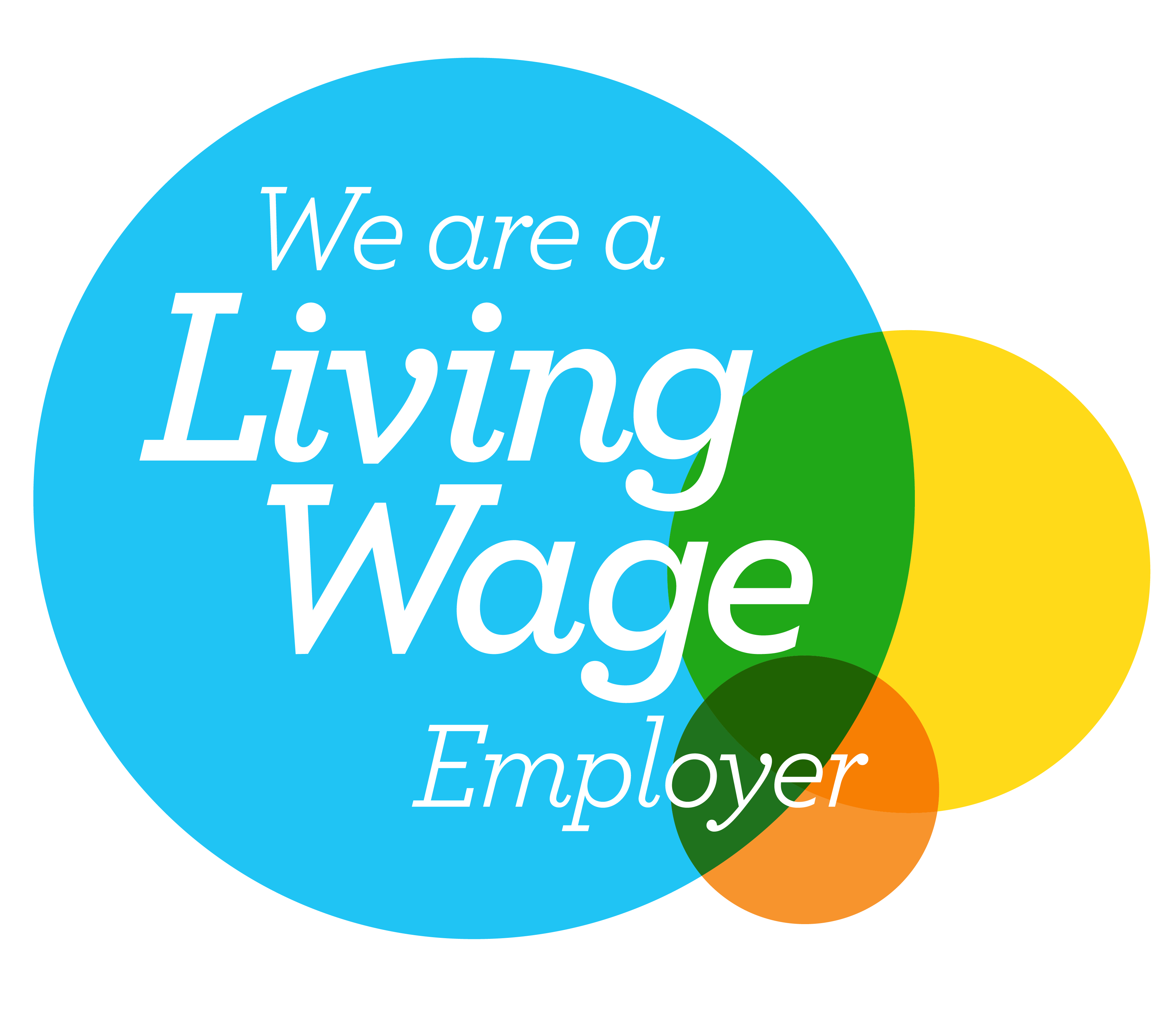 We are a Living Wage Employer logo.